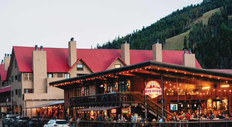 Exterior of the Red River Brewing Company & Distillery in Red River, NM