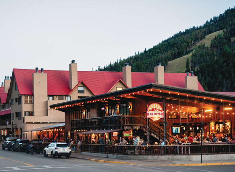 Exterior of the Red River Brewing Company & Distillery in Red River, NM