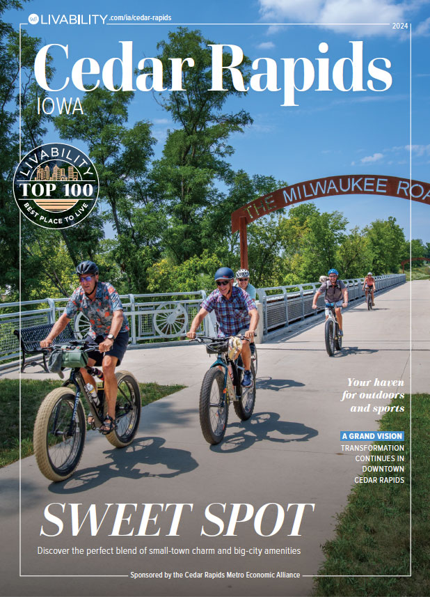 2024 Livability Cedar Rapids Iowa magazine cover