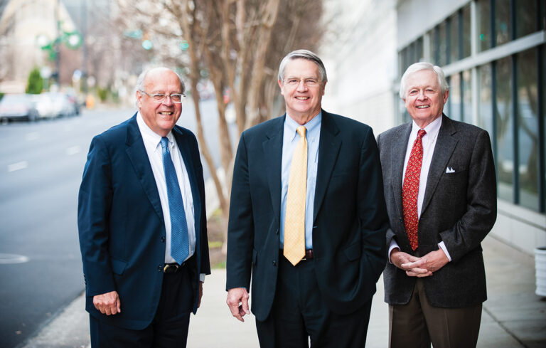 Founders from left: Walter W. Pitt Jr., William K. Davis and Frank M. Bell Jr.