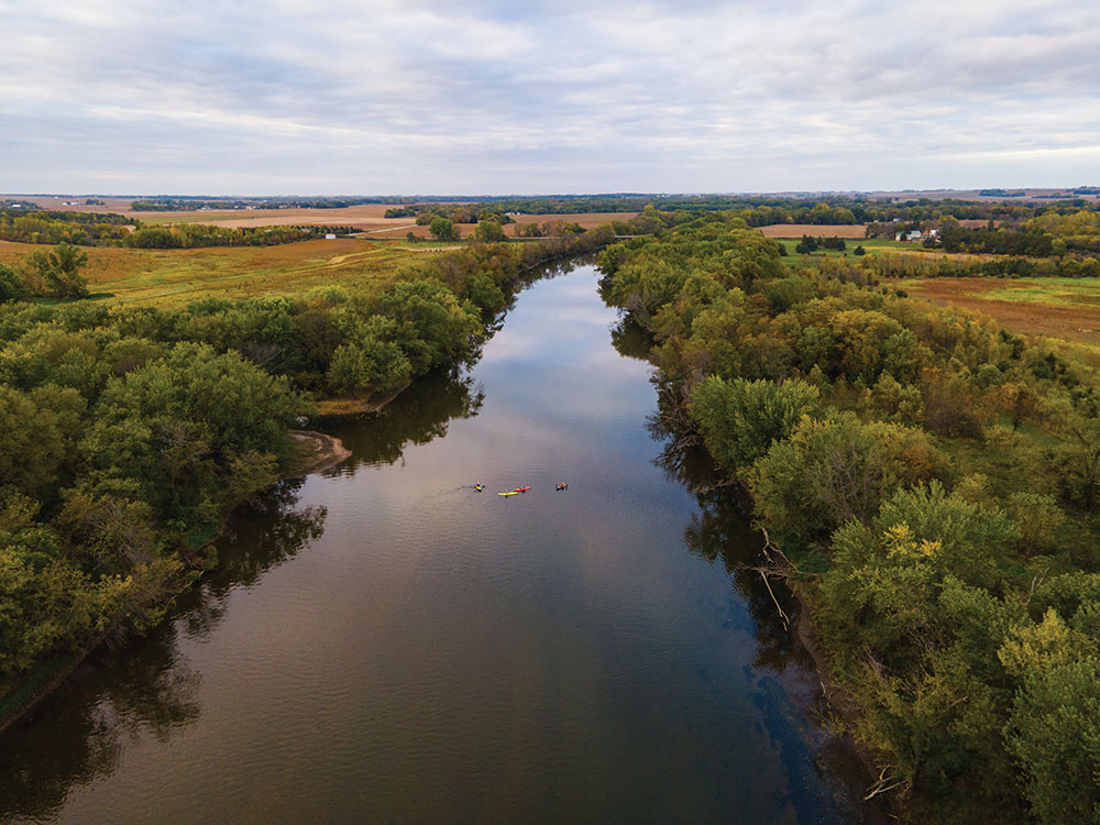Kayak and explore the region’s waterways in the Cedar Valley of Iowa.