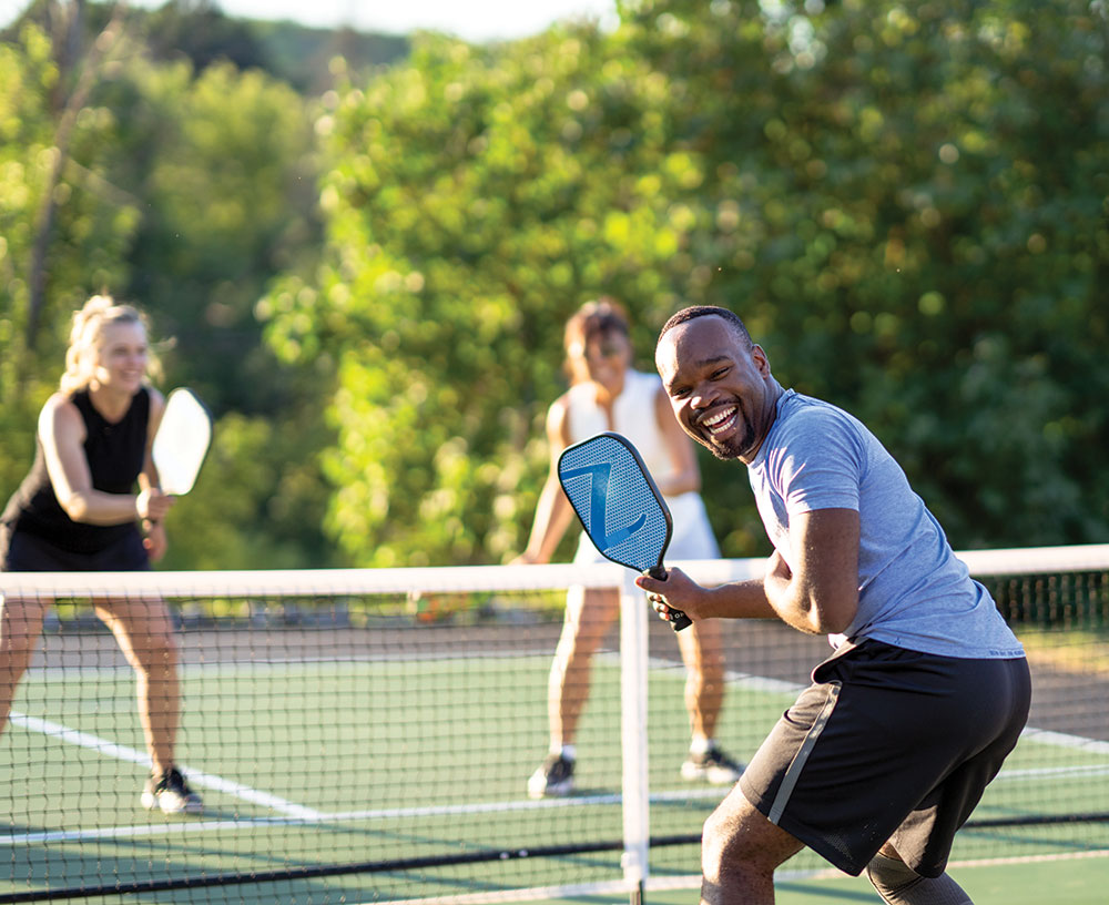 Pickleball courts have been added at Big Spring Park in Athens, AL.
