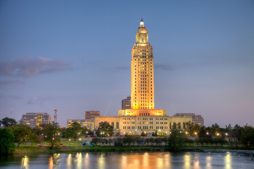 The Louisiana State Capitol is located in downtown Baton Rouge. Baton Rouge is a best city in Louisiana.