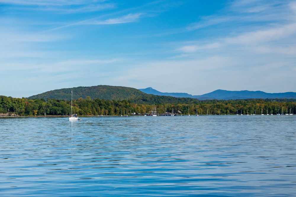 Lake Champlain in Essex, Vermont, provides tranquil scenery and tons of things to do. 
