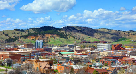 An image of the cityscape of Rapid City, South Dakota.