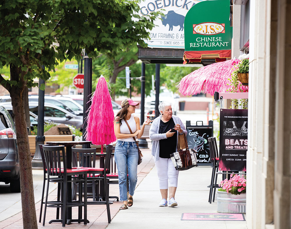 Enjoy great dining and shopping in downtown Casper, WY.