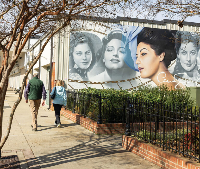 Ava Gardner mural in Smithfield, NC