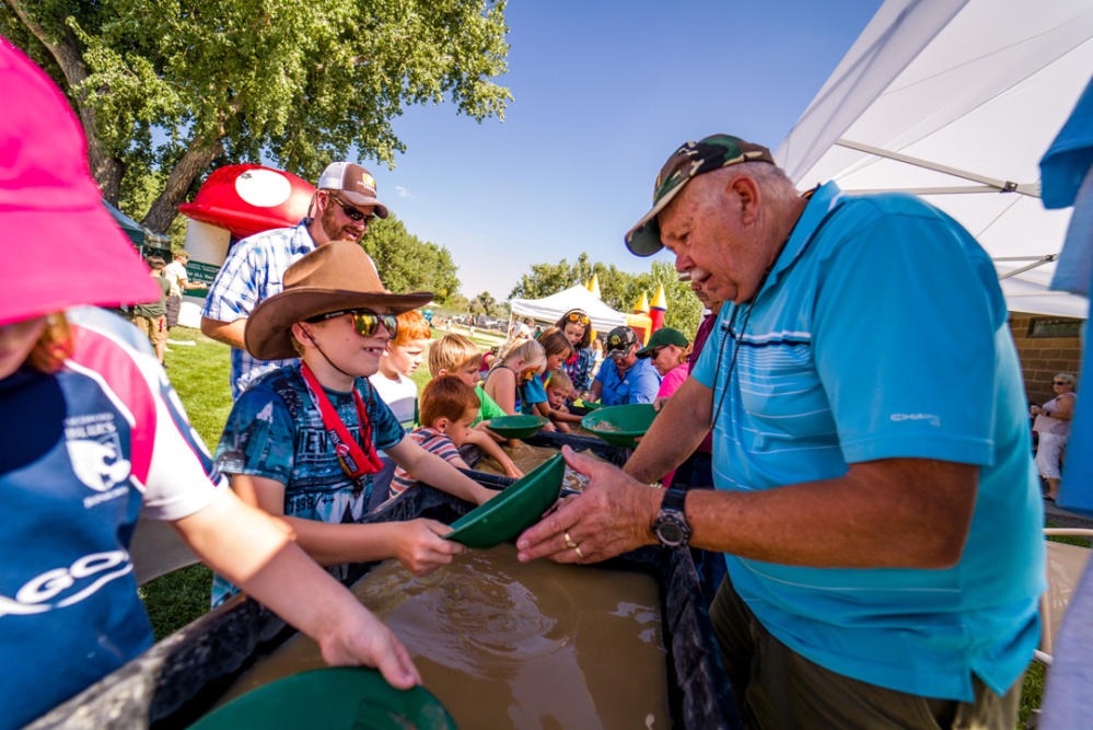 Attendees at Eclipse Riverfest in Casper, WY.