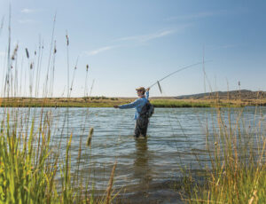 Fly fishing is a popular activity in Casper, as there are over 100 river miles that are fishable.