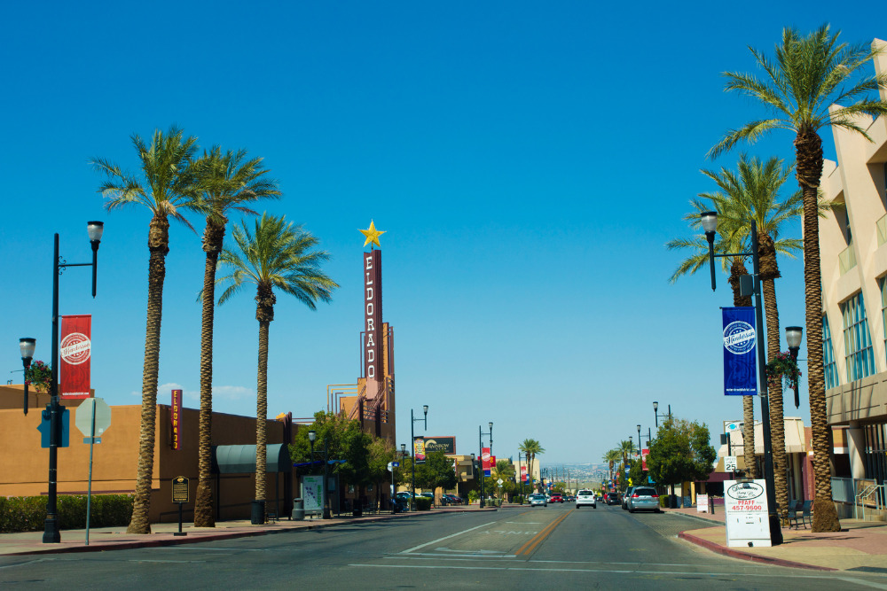 A downtown image of Henderson, NV. Henderson is one of the best cities to live in Nevada.