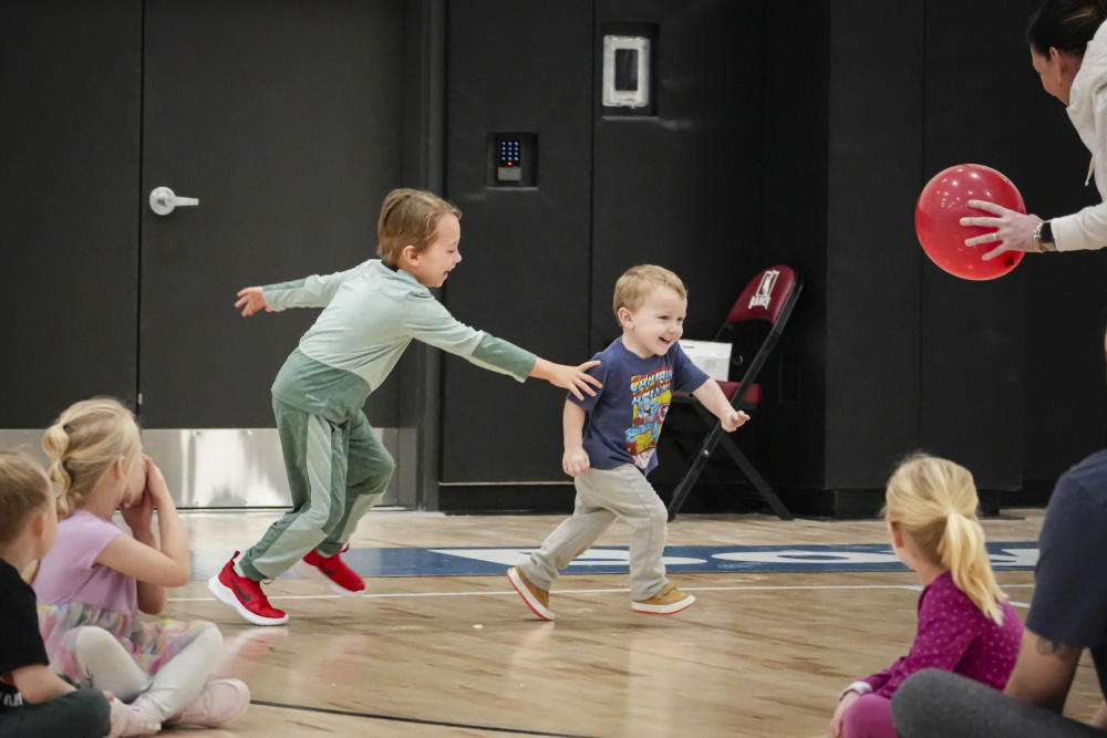 Children play at the WYO Sports Ranch