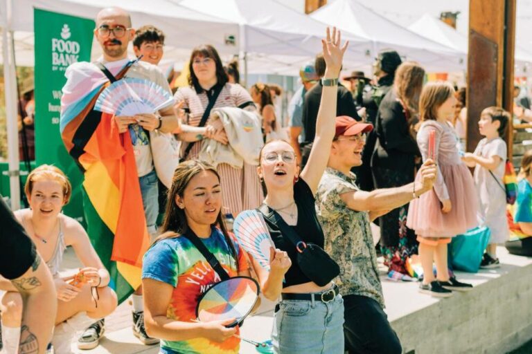 Attendees at Casper Pride Festival