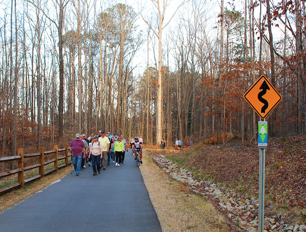 Locals come together to improve and enjoy public green spaces in the Triangle East region of North Carolina.
