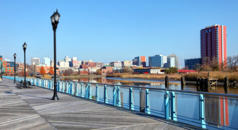 Wilmington is the largest city in the state of Delaware and is located at the confluence of the Christina River and Brandywine Creek.