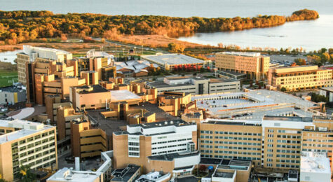Aerial view of University of Wisconsin–Madison cmapus
