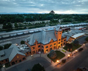 The historic depot is a stunning feature in downtown Pueblo, CO.
