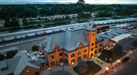 The historic depot is a stunning feature in downtown Pueblo, CO.