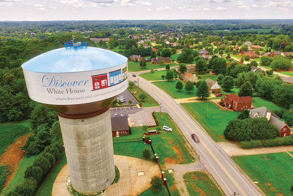 Water tower in White House, TN
