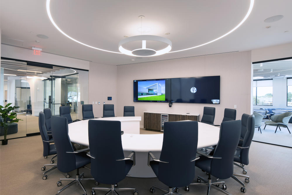 A conference room of Kingspan's newly renovated 29,000-square-foot space.
