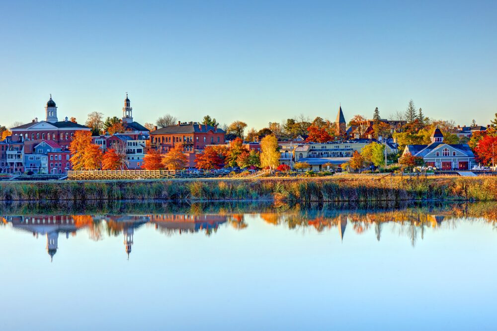 Autumn in Exeter, New Hampshire. New Hamsphire is among the best states for retirees.