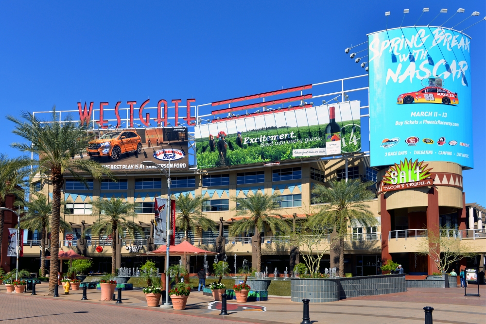 Westgate Entertainment District in Glendale, AZ. Glendale is one of the best cities to live in the Southwest.