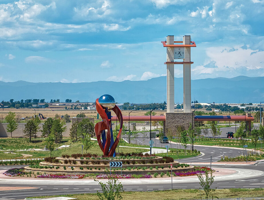 Life Blood sculpture in Aurora, CO