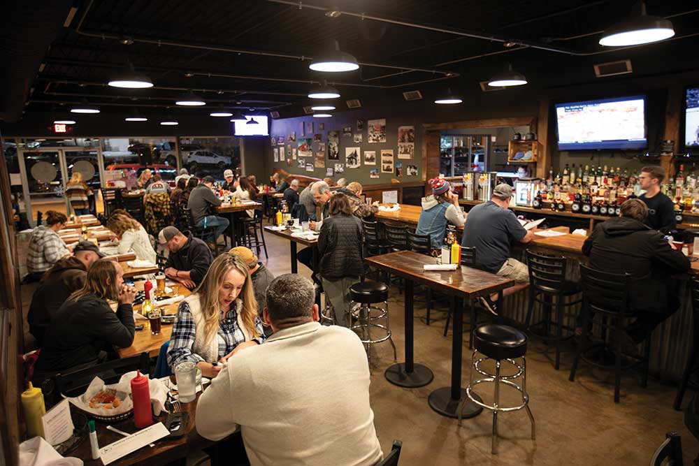 People eat and drink at Monkey Town Brewing Company in Dayton. ©Journal Communications/Nathan Lambrecht