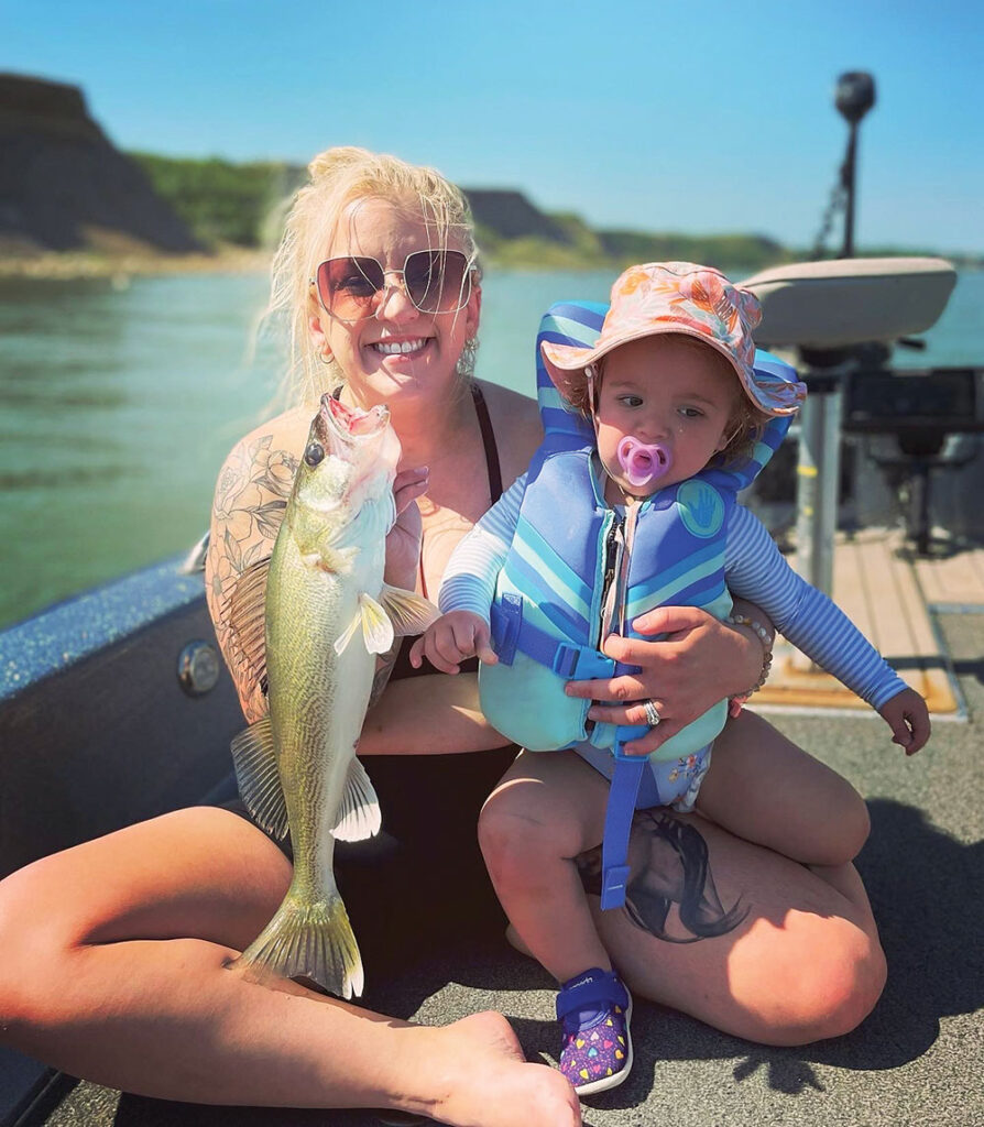 Katelynn Lesmann fishing