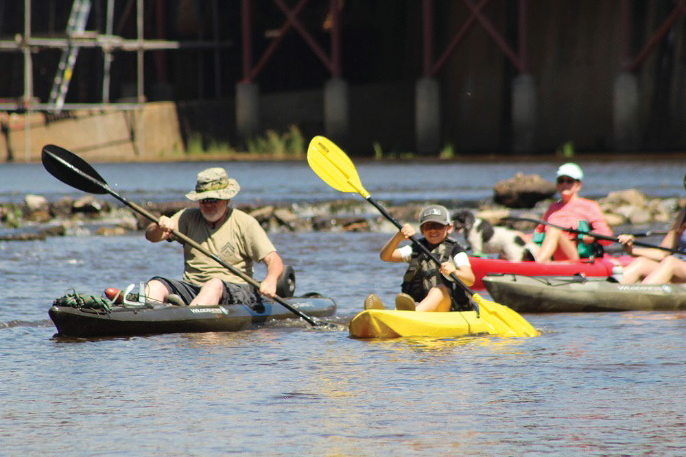 Kayaking down Autauga Creek in Prattville, AL
