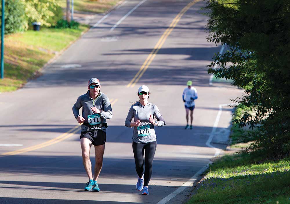 The RunAJM Jackson Marathon in Jackson, Tennessee on April 3, 2021.