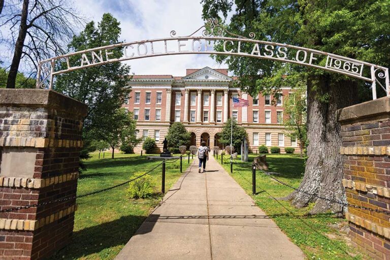 Bray Hall Administration Building at Lane College in Jackson, Tennessee.