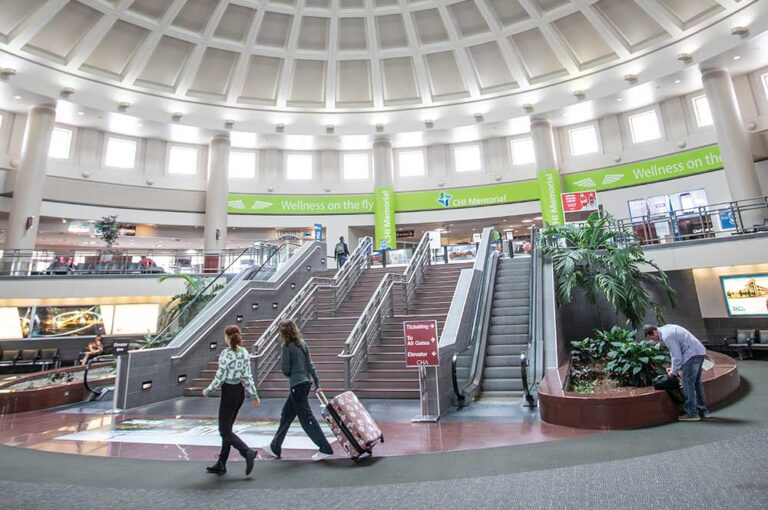 The rotunda at Chattanooga Airport in Chattanooga, Tennessee. The airport expansion is one of the many chattanooga infrastructure projects going on. ©Journal Communications/Jeff Adkins