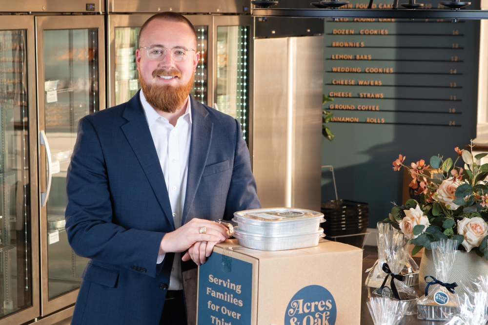 Robins region entrepreneur Evan Acres owns Acres & Oak Kitchen, which has locations in Macon and Perry.