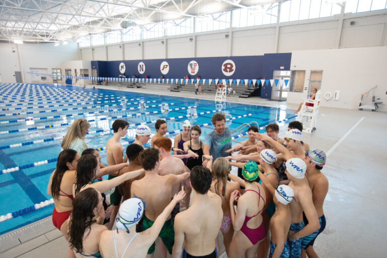 Swimmers enjoy the Tommy Stalnaker Aquatic Center