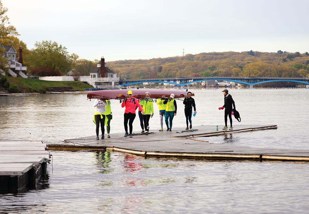 Quinsigamond Rowing Club on Lake Quinsigamond in Worcester, MA