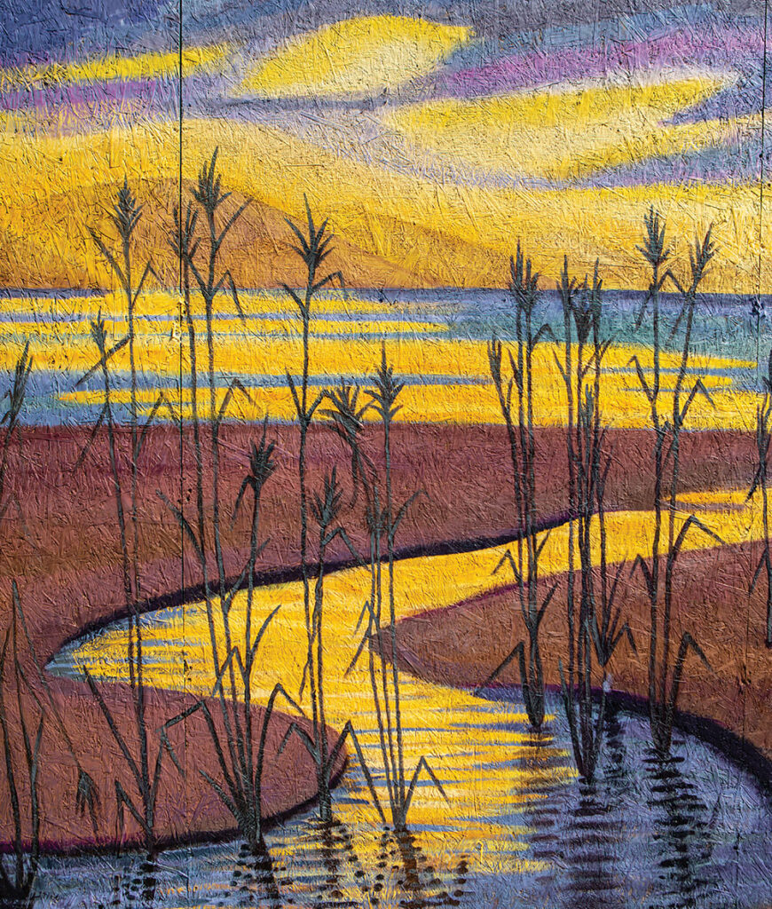A mural in Yellow Springs, Ohio
