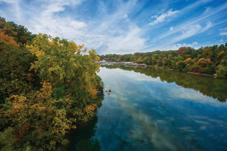 Kayaking on the Fox River in Wisconsin