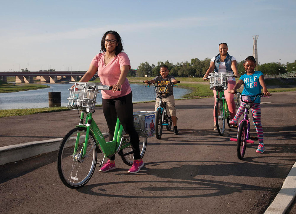 From road to trail, cyclists can pick their path.