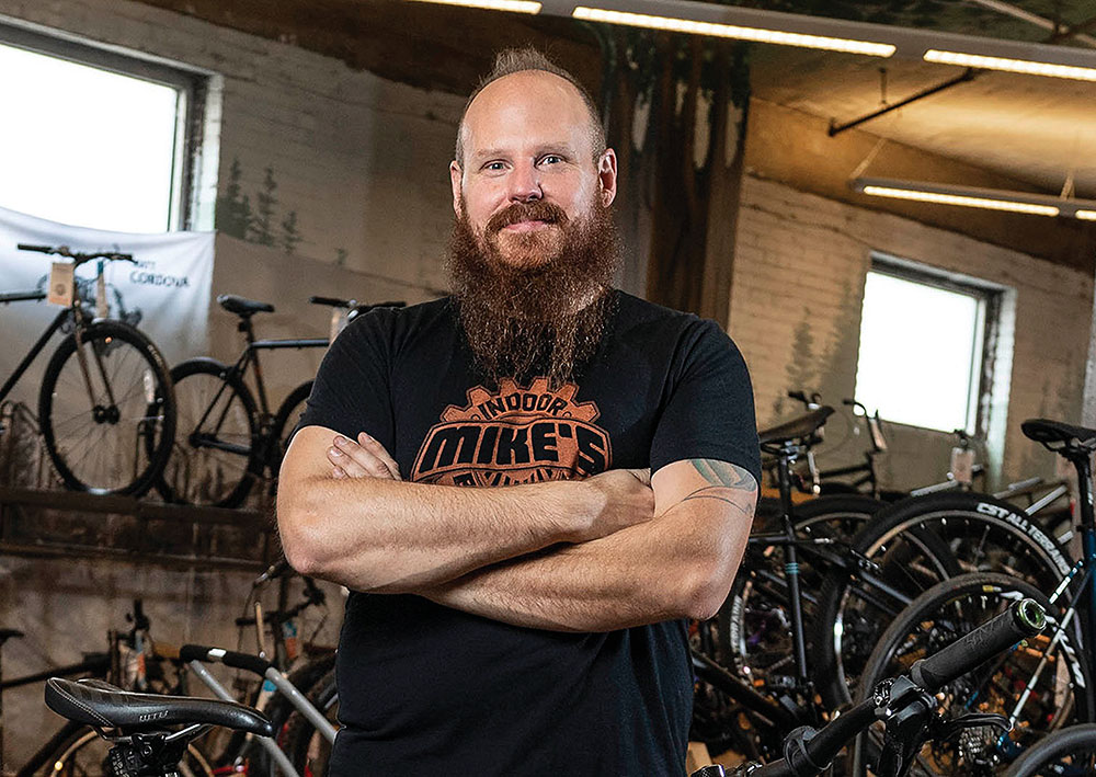 Mike’s Bike Park is a gear shop with an indoor riding facility.