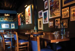 Genesis the Greykid's newest project, HOME restaurant in Chattanooga, combines art and food. Interior shot of the restaurant HOME, which is located in the greater Chattanooga region.