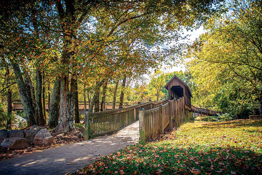 Photo of a bridge along the 200-plus mile Singing River Trail that stretches across northern Alabama now extends into Jackson County, and the path will eventually reach all the way to the Tennessee state line.