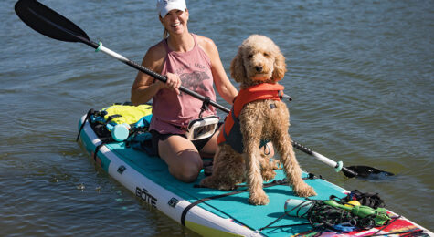 Paddleboarding at Shawnee Mission Park