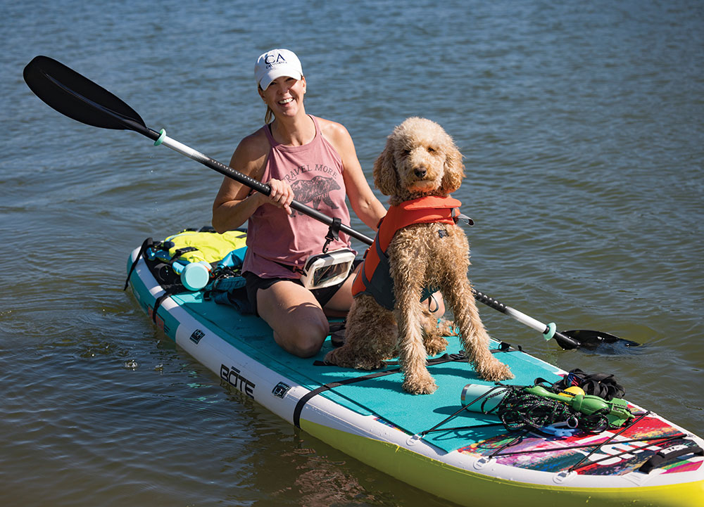 Paddleboarding at Shawnee Mission Park