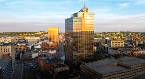 Downtown Worcester is a great place to visit.