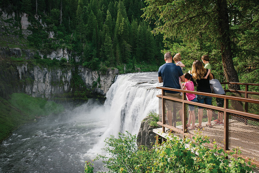 Upper Mesa Falls in Eastern Idaho