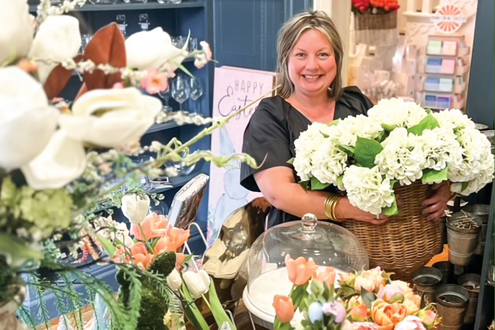 Owner Rachel Hughes in Ye Peddler Gift Shoppe