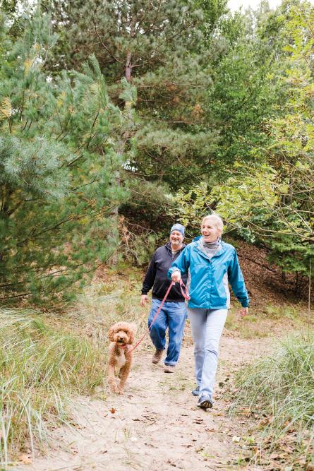 Muskegon residents enjoy Dune Harbor Park.