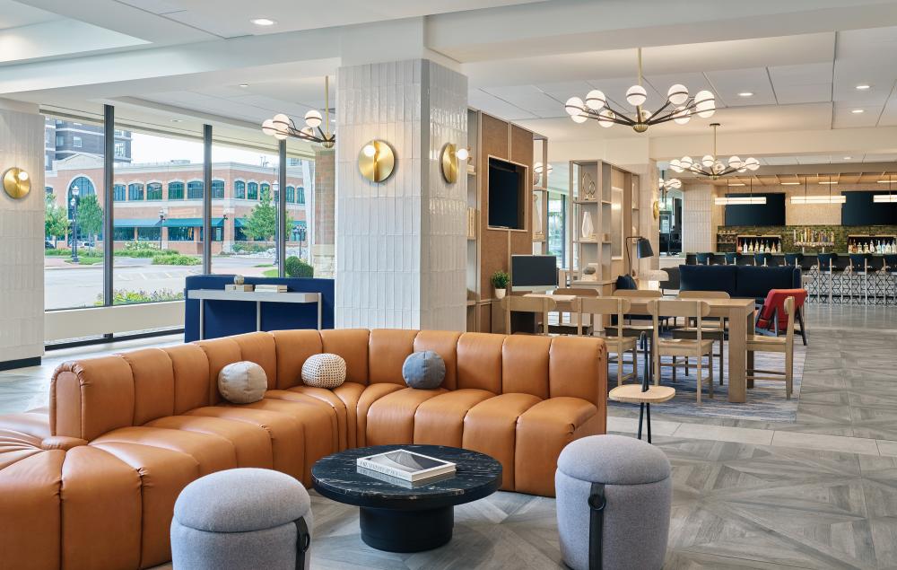 The interior of Muskegon's Delta Hotels by Marriott.
