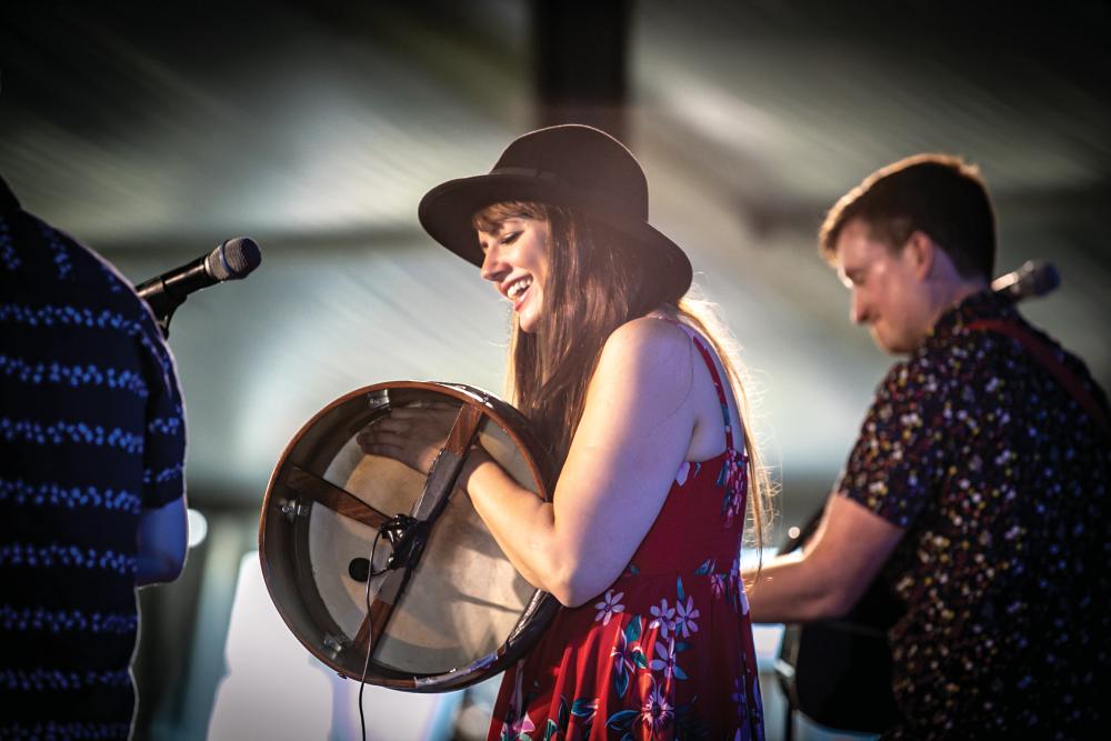 Performers at the Irish Music Festival in Muskegon, MI.