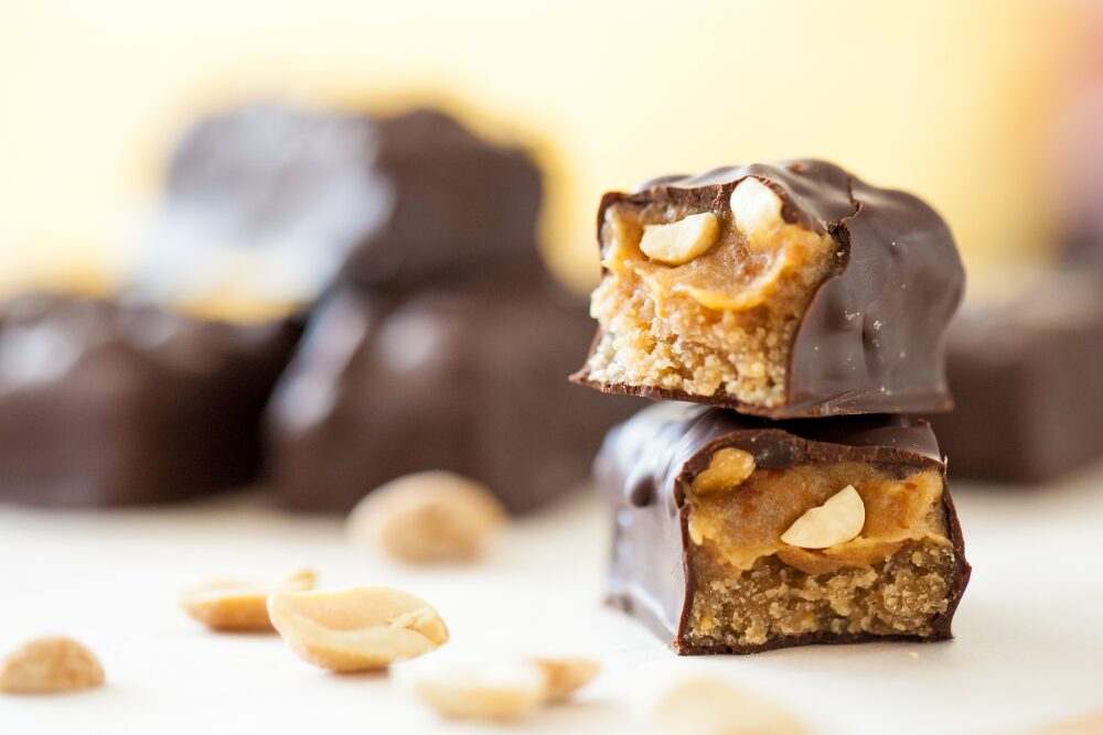 Chocolate Nougat Bar with Peanuts